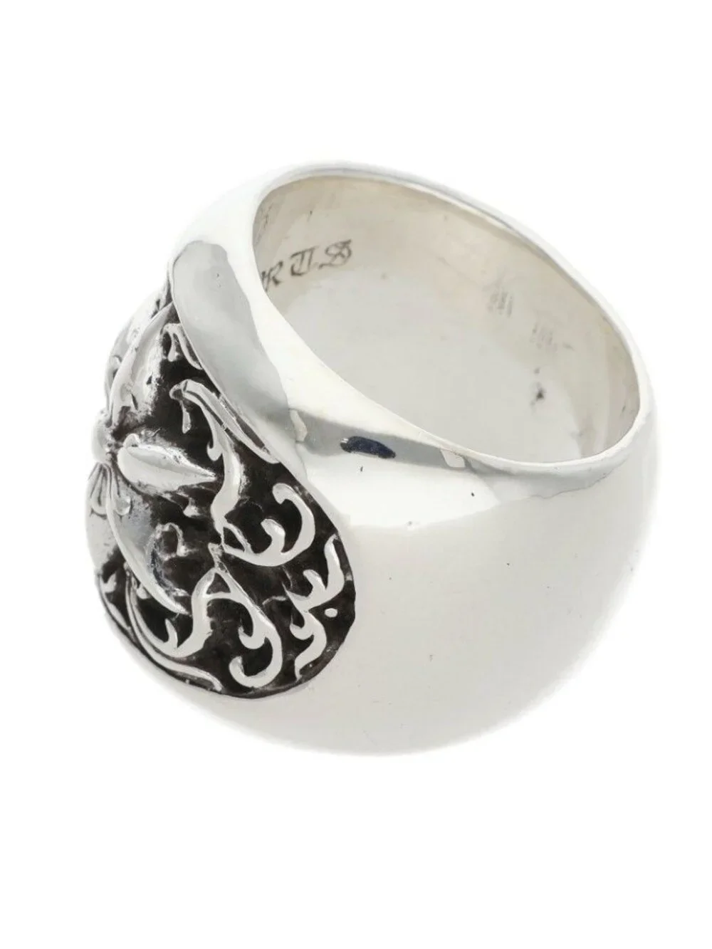 Chrome Hearts Clssc Oval Star Classic Silver Ring